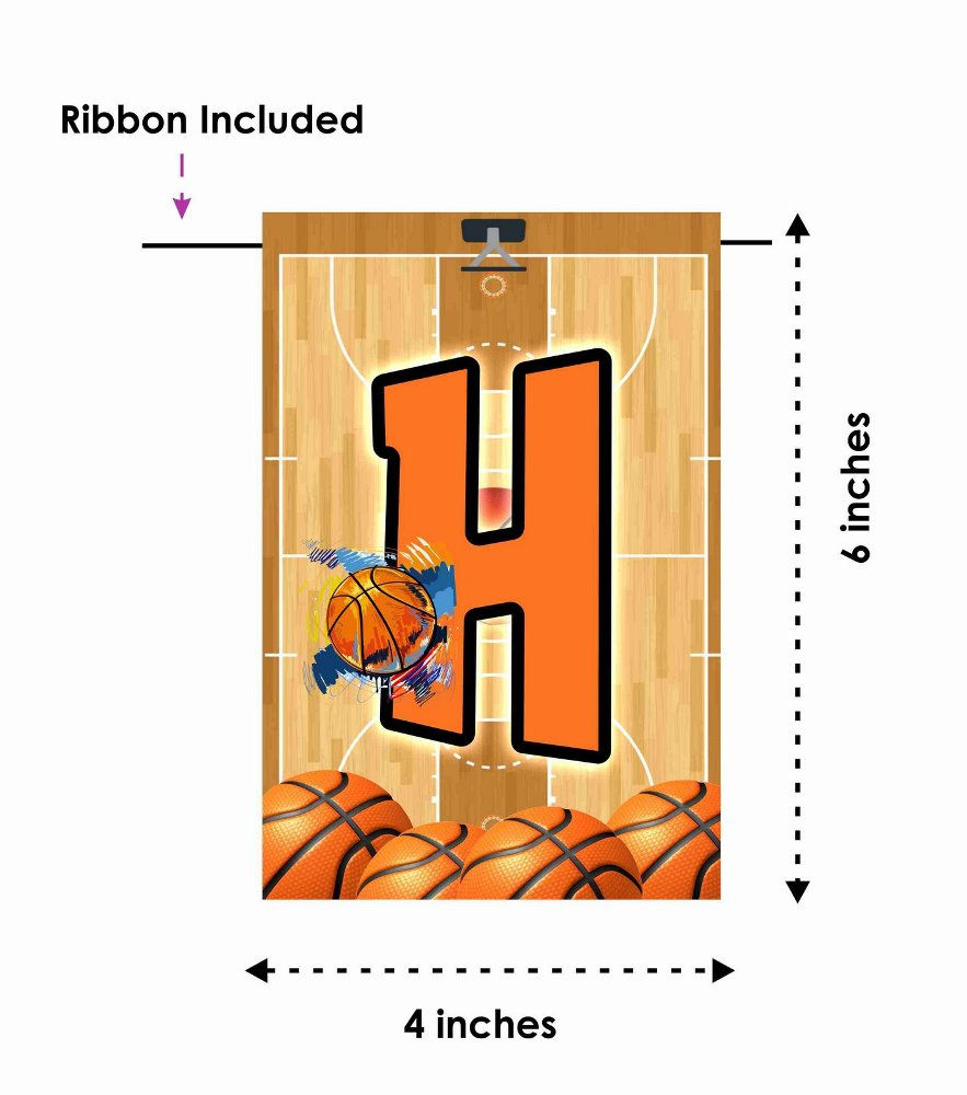 Thumbnail: Basketball Number Birthday Banner for Birthday Background and Celebration