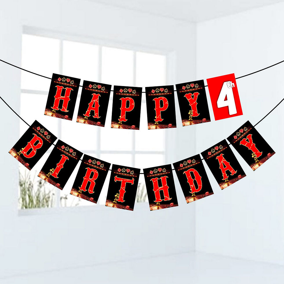 Thumbnail: Casino Number Birthday Banner for Birthday Background and Celebration