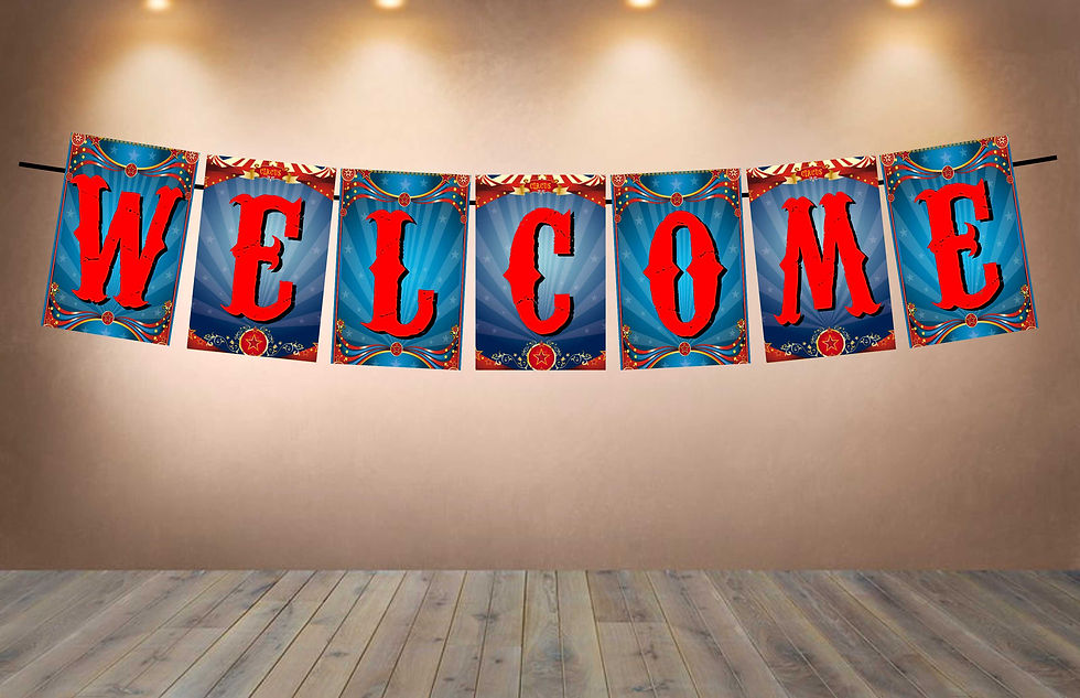Thumbnail: Circus Welcome Banner for Party Entrance