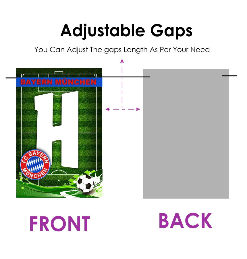Thumbnail: Bayern Munich Football Theme Happy Birthday Banner Bunting
