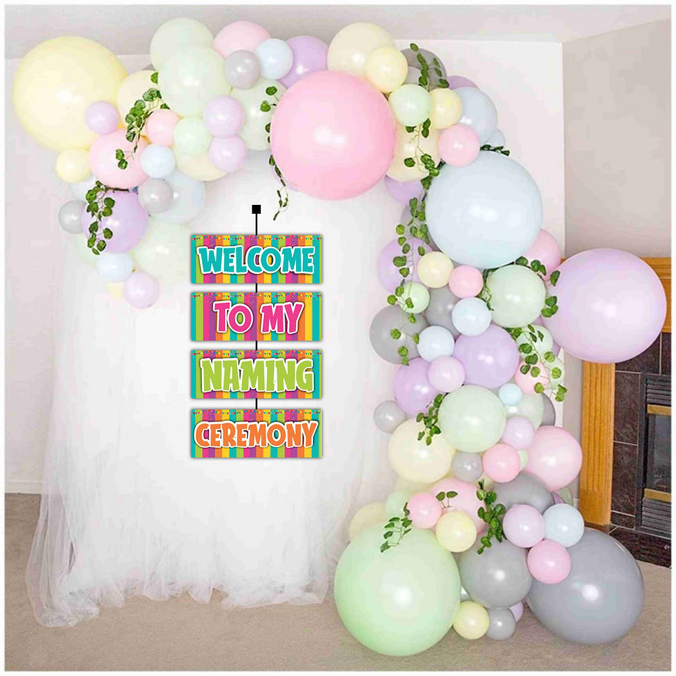 Thumbnail: Naming Ceremony Welcome to My Party Board for Party Entrance 2.3 Feet
