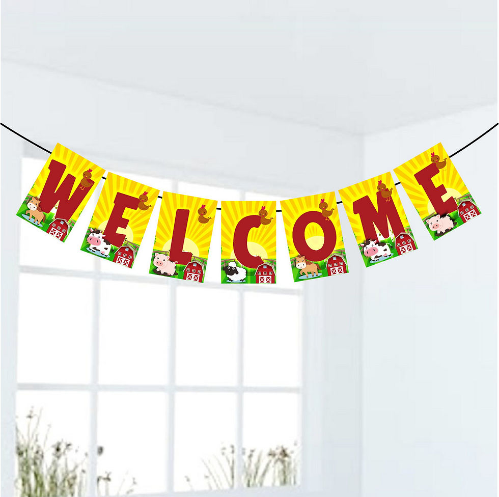 Thumbnail: Farm Welcome Banner for Party Entrance