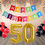 Thumbnail: Number 50 Foil Balloon with 25 Nos Black Red Balloons and Happy Birthday Banner