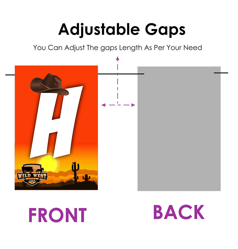 Thumbnail: Cowboy Theme Happy Birthday Banner Bunting