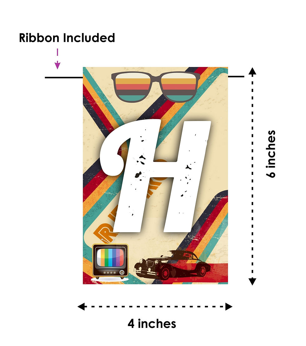 Thumbnail: Retro Theme Happy Birthday Banner Bunting