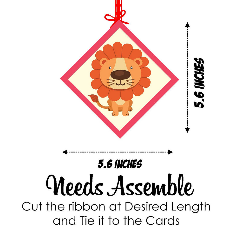 Thumbnail: Jungle Theme Ceiling Hangings Birthday Cutout for Party - Pack of 12
