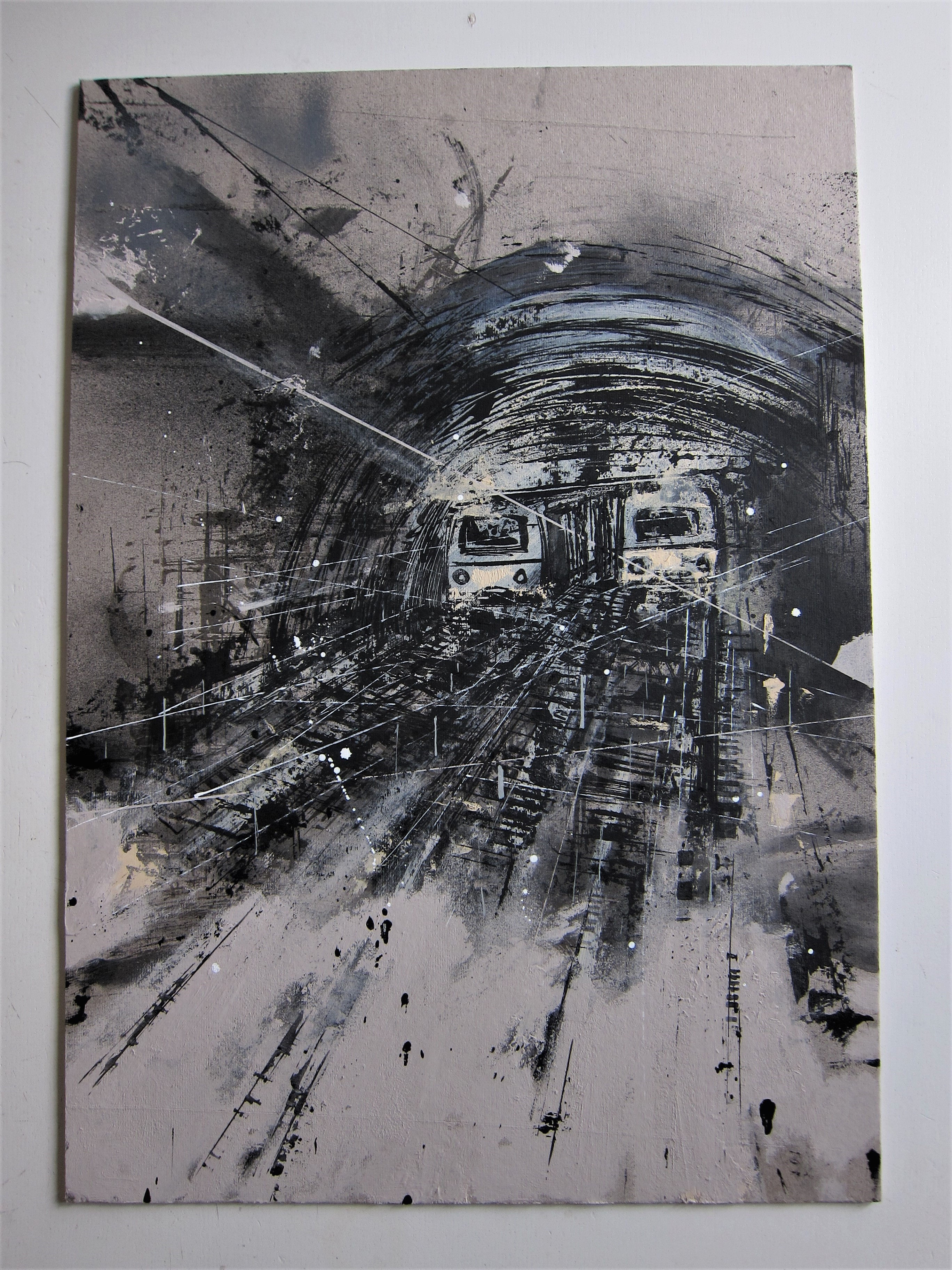 Francesco Barbieri|Slave to money,2018, tecnica mista, 65x45cm