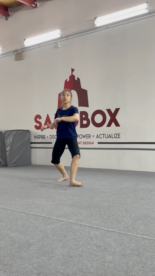 Erica 540 reverse kick (Week 3)
