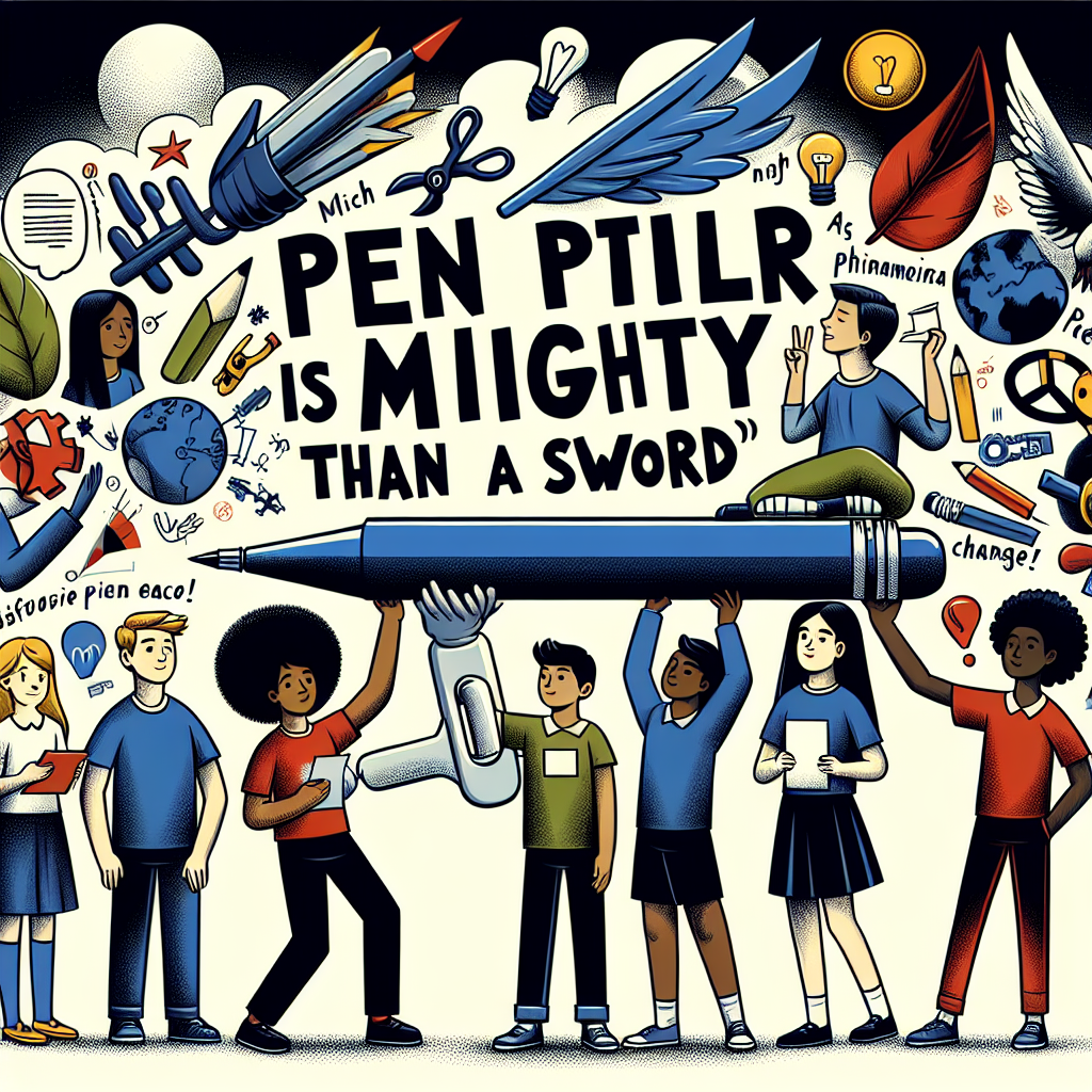 Pen is mightier than sword