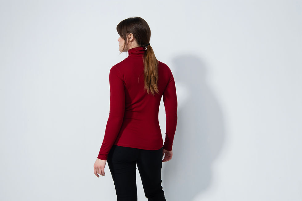Thumbnail: Daily Sports Ancona Long-Sleeved Roll-Neck Umbria Red