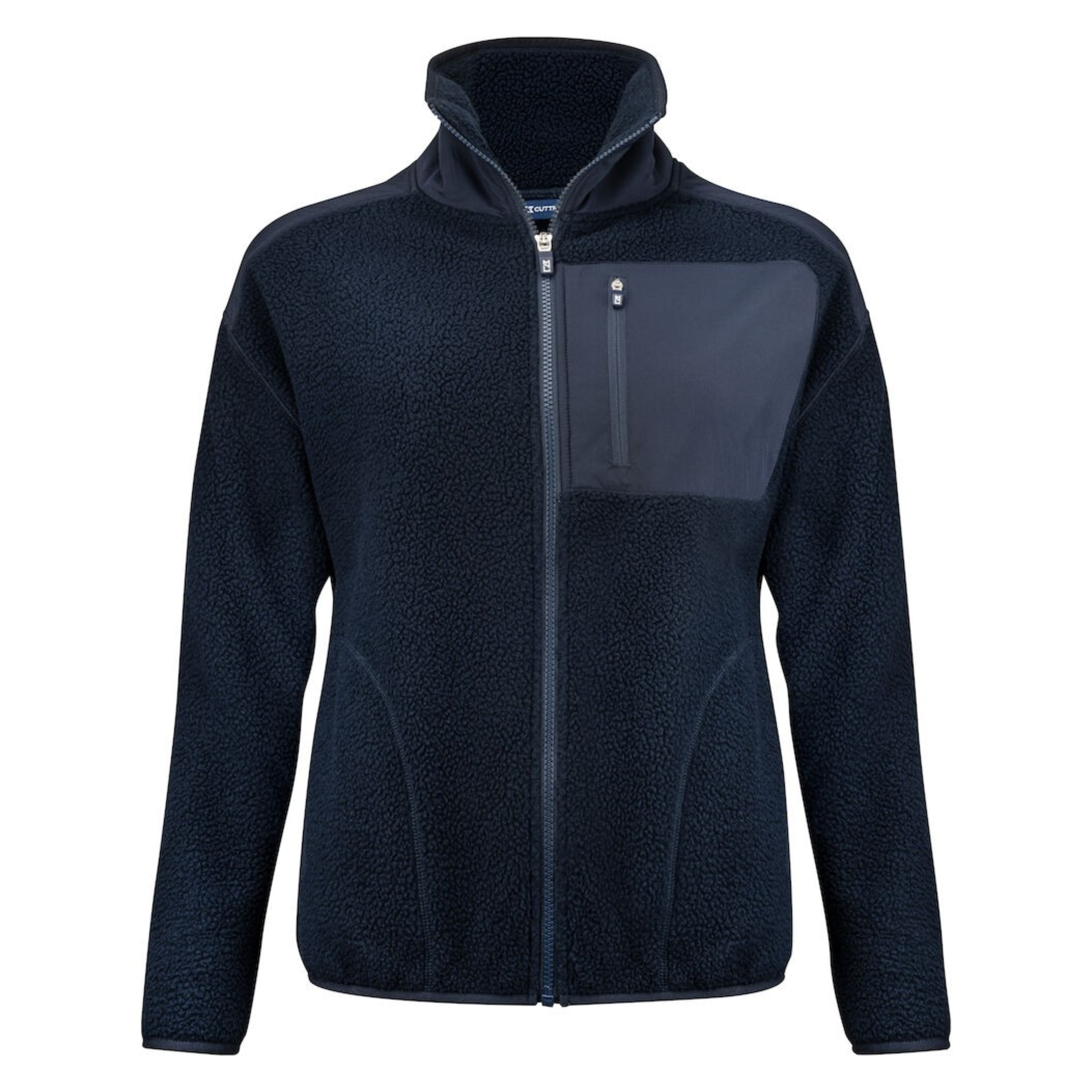 Cutter & Buck Ladies Sherpa Fleece Golf Top Dark Navy