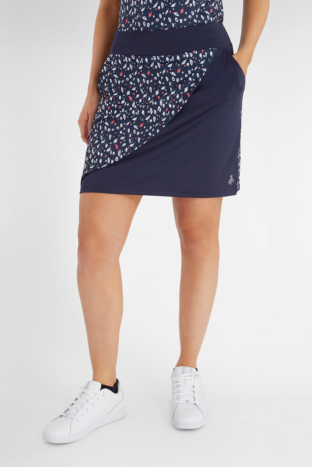 Green Lamb Ladies Melissa Printed Skort Leaf Print