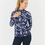 Thumbnail: Pure Golf Serenity Long Sleeve Ladies Golf Zip Top - Wild Peony Navy