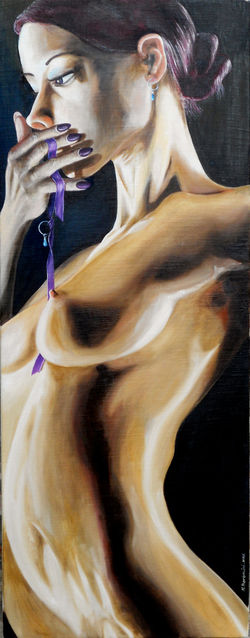 UN ATTIMO.... UN PENSIERO olio su legno telato cm 47x120  Settembre 2010DSCN0091 copia