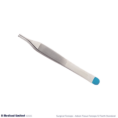 Adson Tissue Forceps 1:2 Teeth Standard 12 cm, Sterile