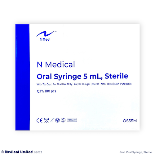 N Med 5mL Enteral Oral Syringe Sterile LCH Pharma
