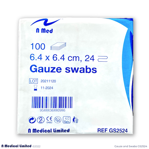 Thumbnail: N Med Cotton Gauze Swabs B.P.