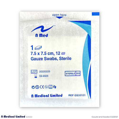 Thumbnail: N Med Cotton Gauze Swabs B.P.