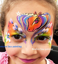 Unicorn face painting