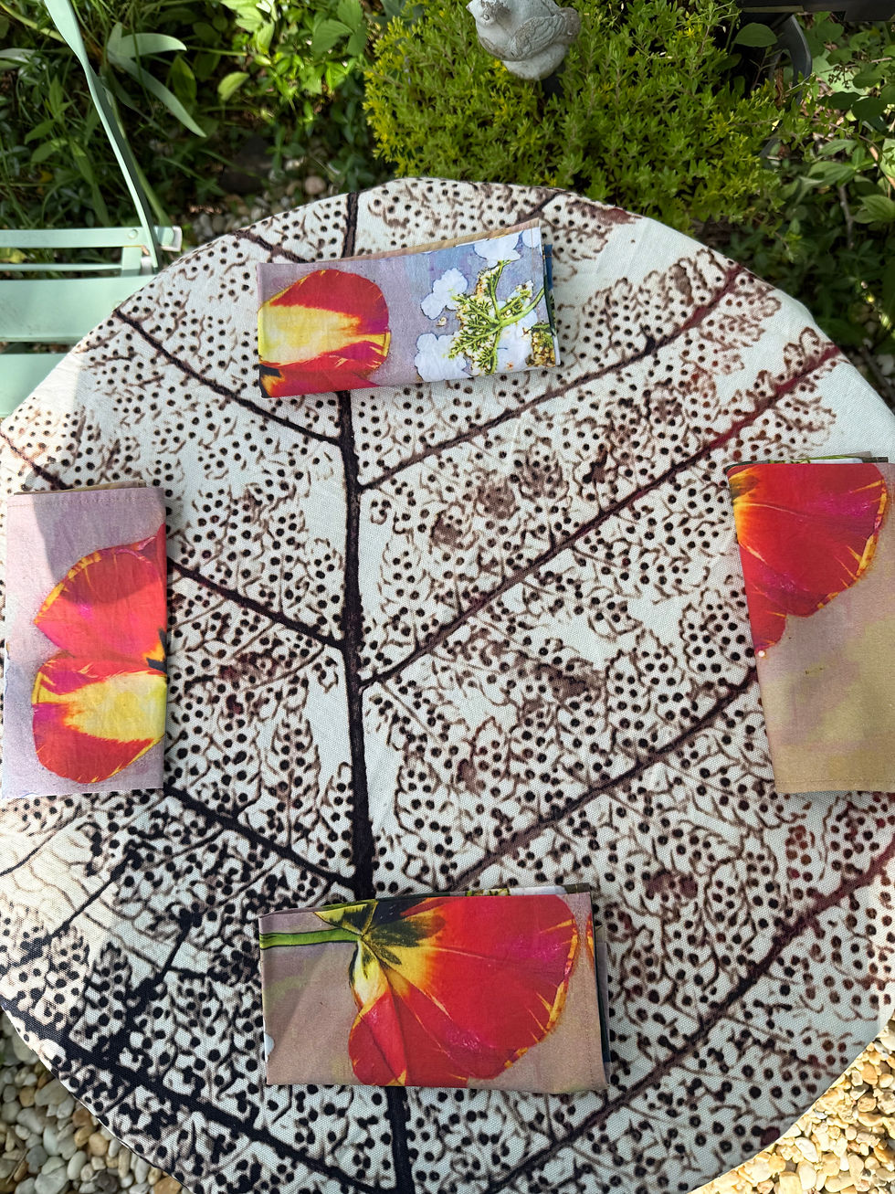 Thumbnail: Summer special offer collection - fern and flowers table dress and 4 napkins