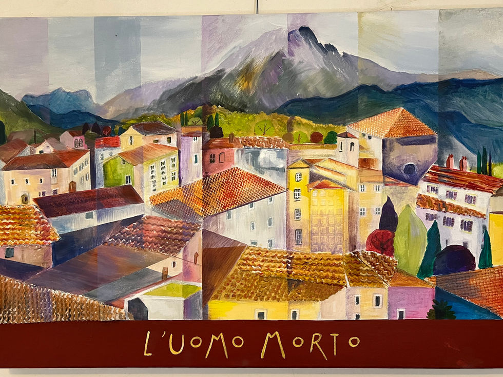 L'Uomo Morto. Mixed media. 60 x 40 cm