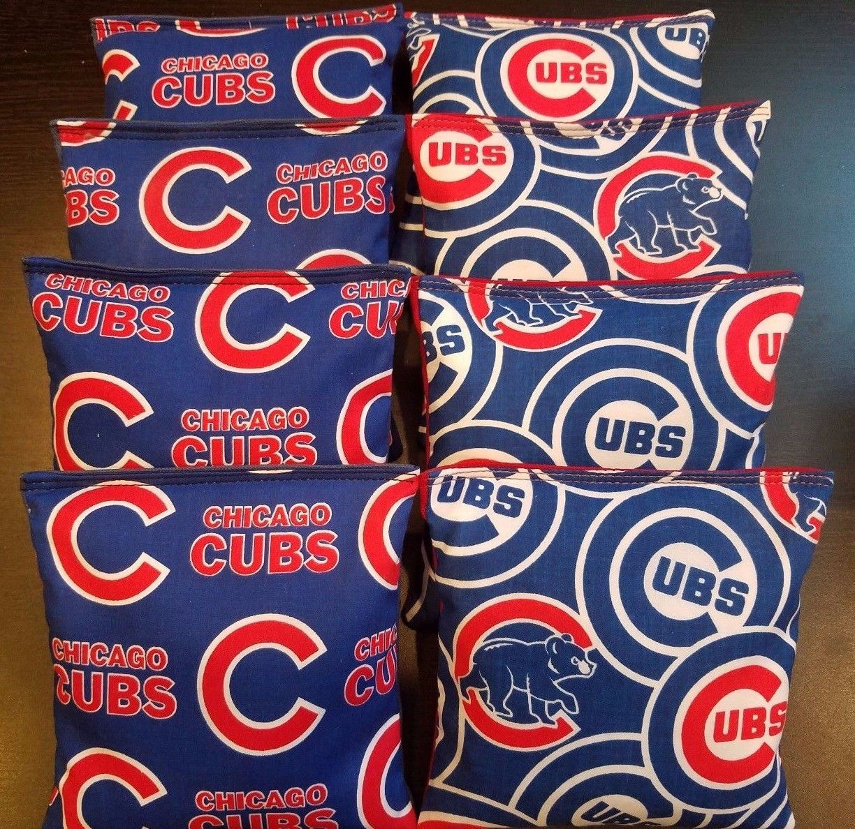 Chicago Cubs Cornhole bags, set of (8)