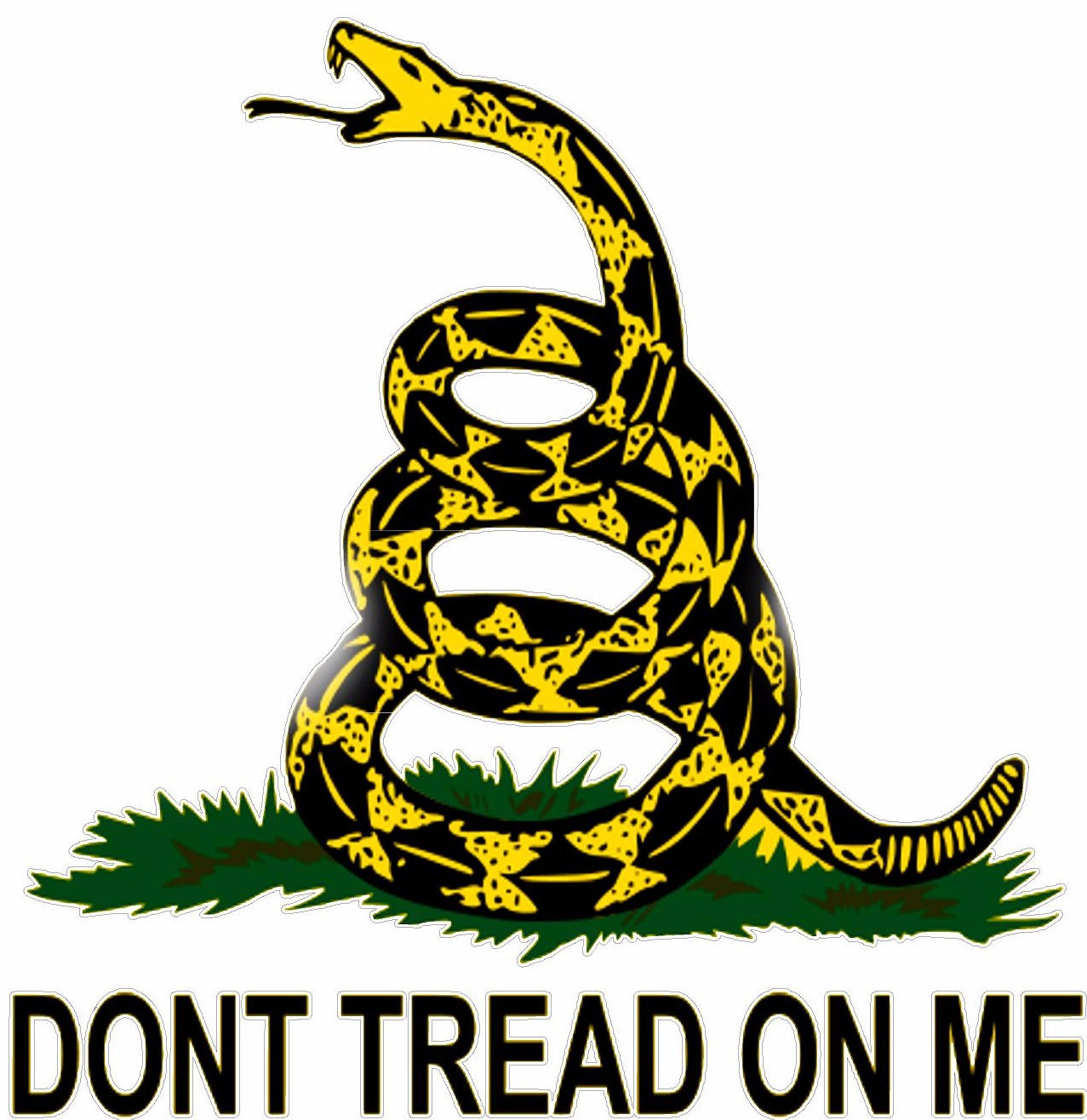 Don't Tread On Me Cornhole Board Decal Sticker