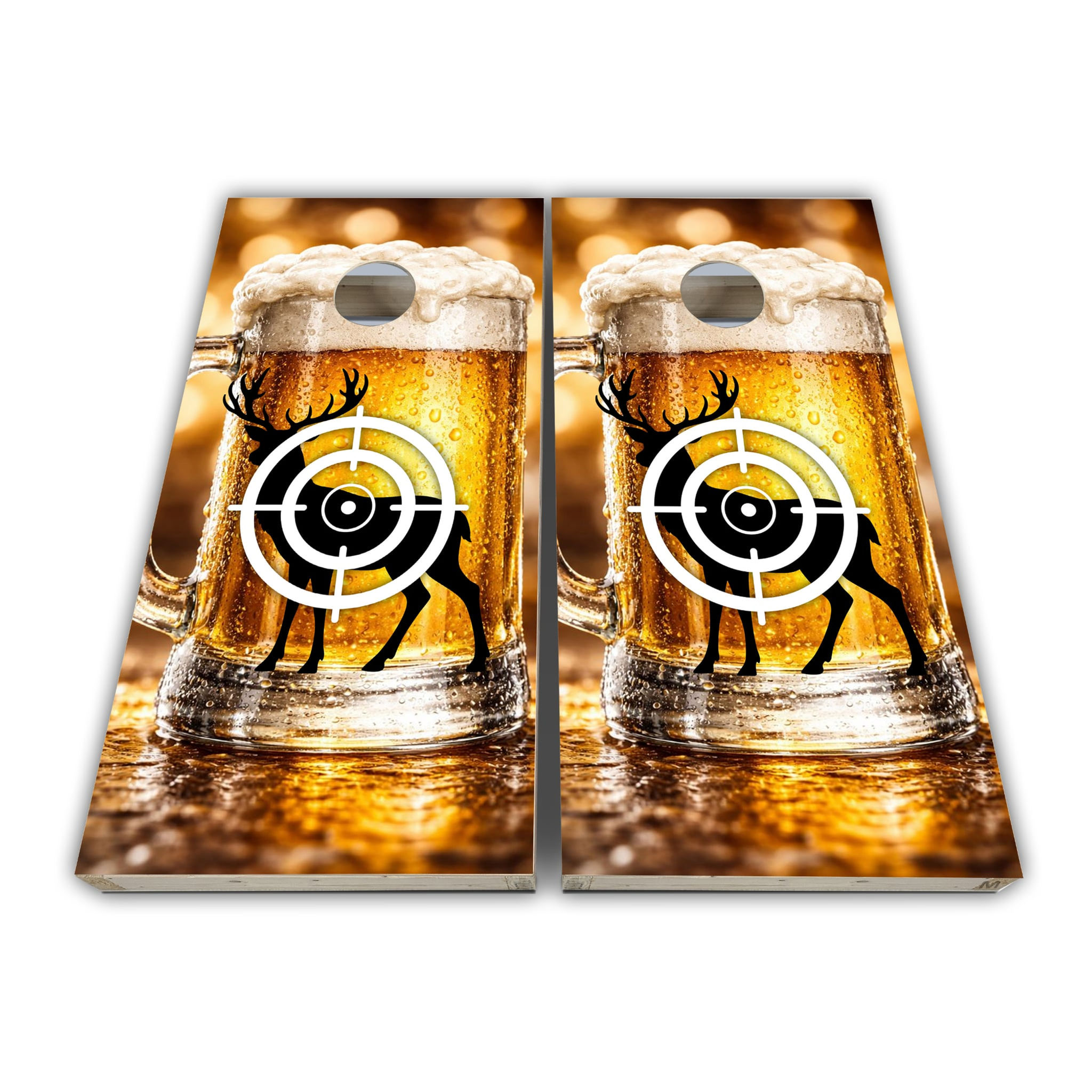 Bucks and Beers Cornhole Board Toss Wrap Board Skins