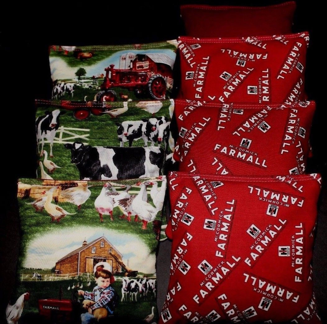 Tractor Country International Farmall Cornhole bags, set of (8)