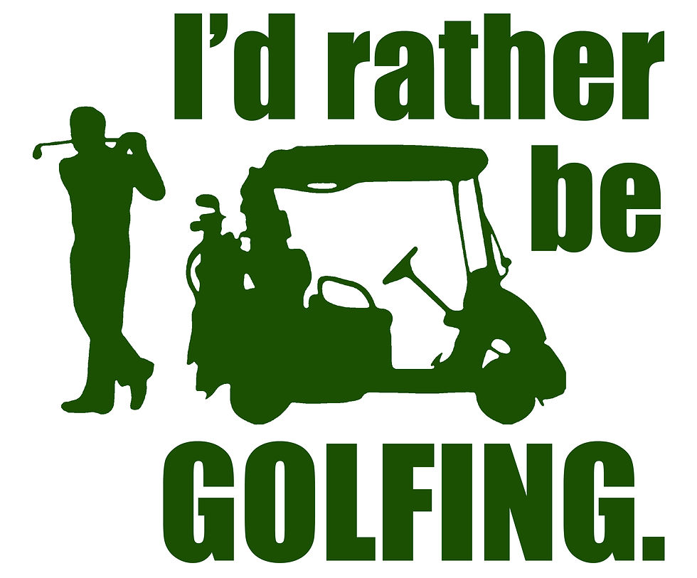 Rather Be Golfing Cornhole Decal Sticker