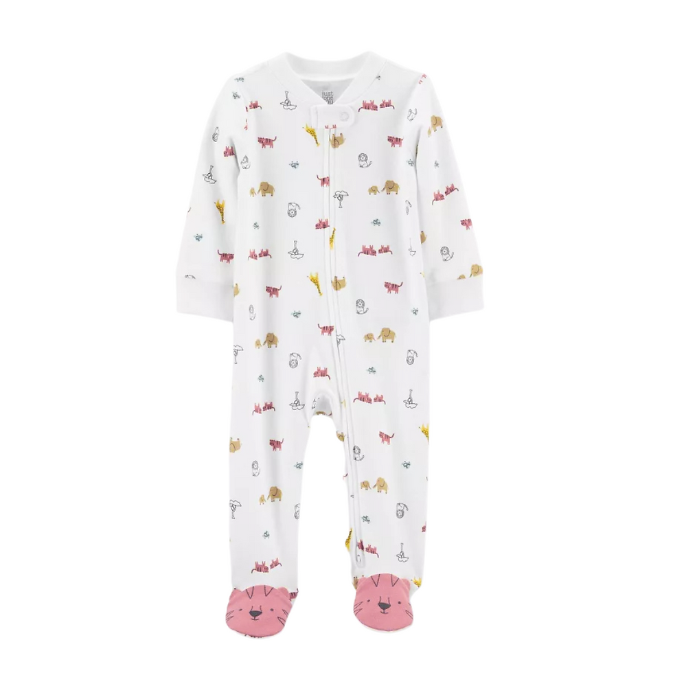 Macacão pijama branco savana Carter’s para bebê – Baby Gaia