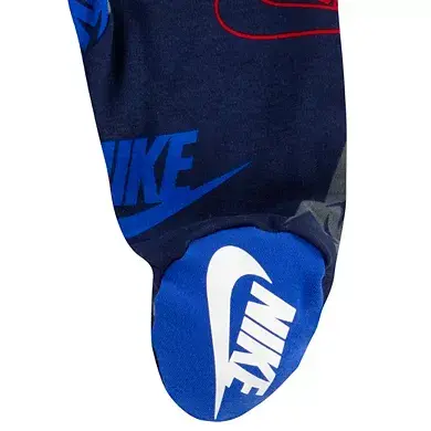 Miniatura: Macacão azul marinho logo Nike esportivo e confortável para bebê – Baby Gaia