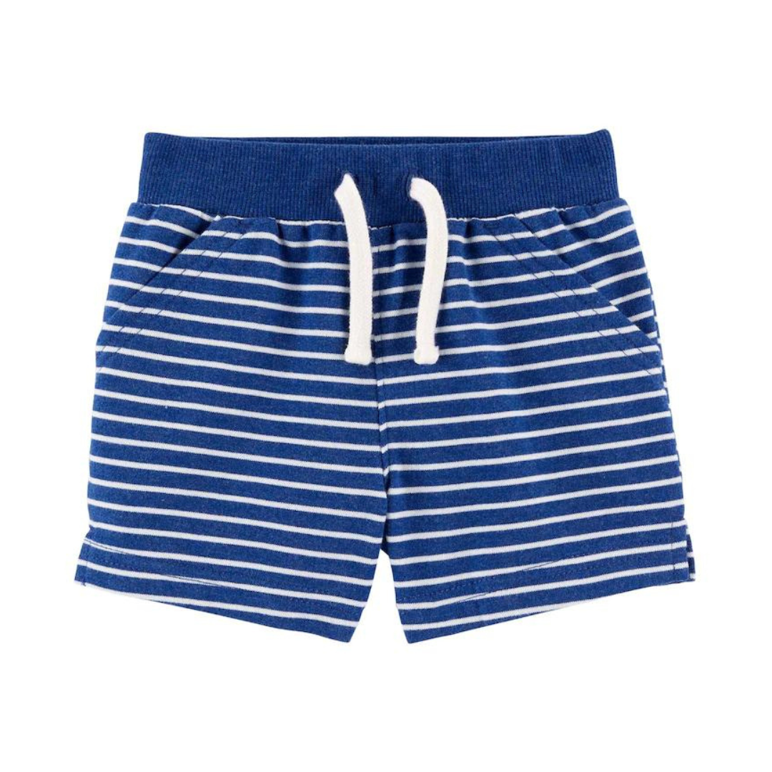 Bermuda Moletom - Carter's - Azul Listrada