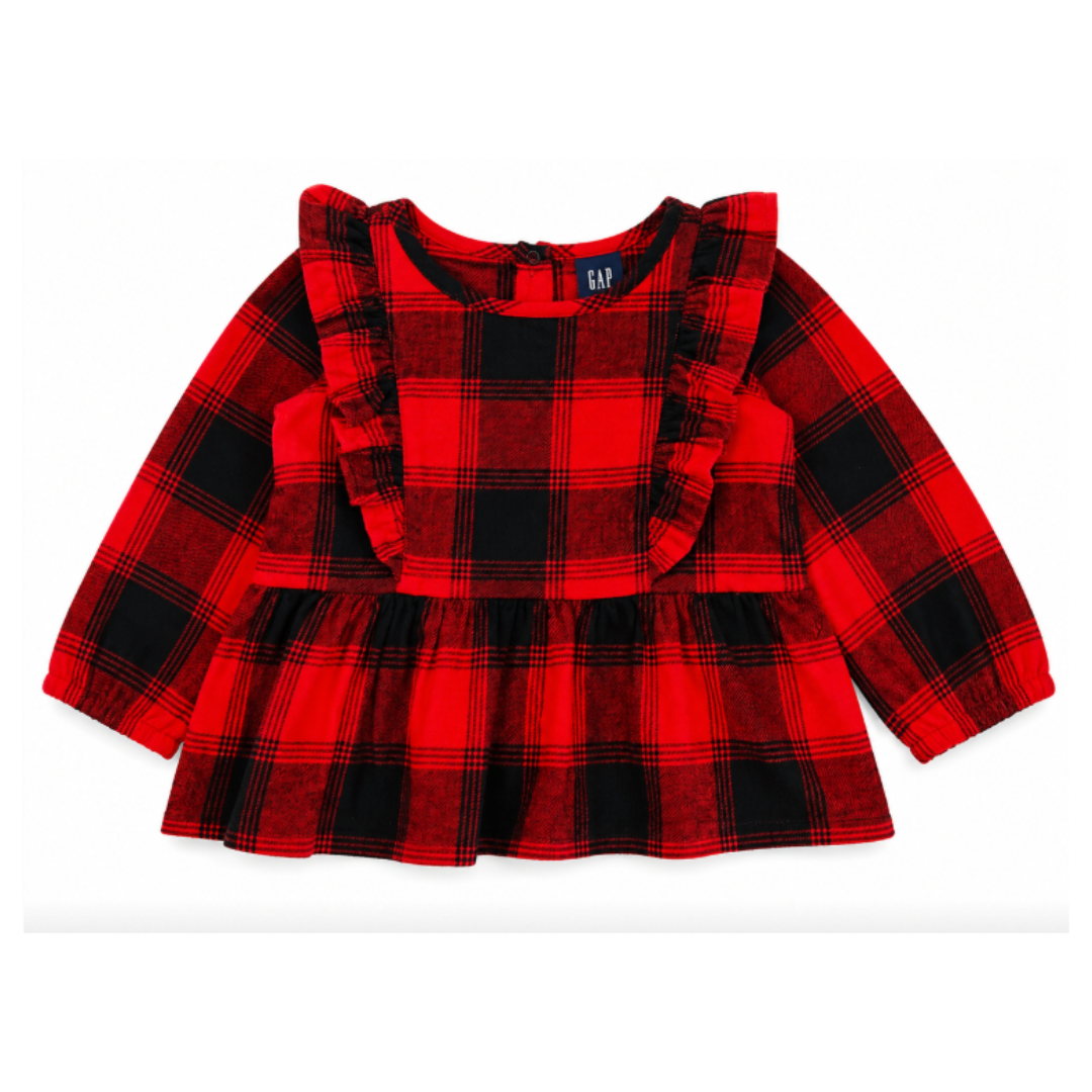 Blusa Manga Longa Xadrez GAP® para Bebê