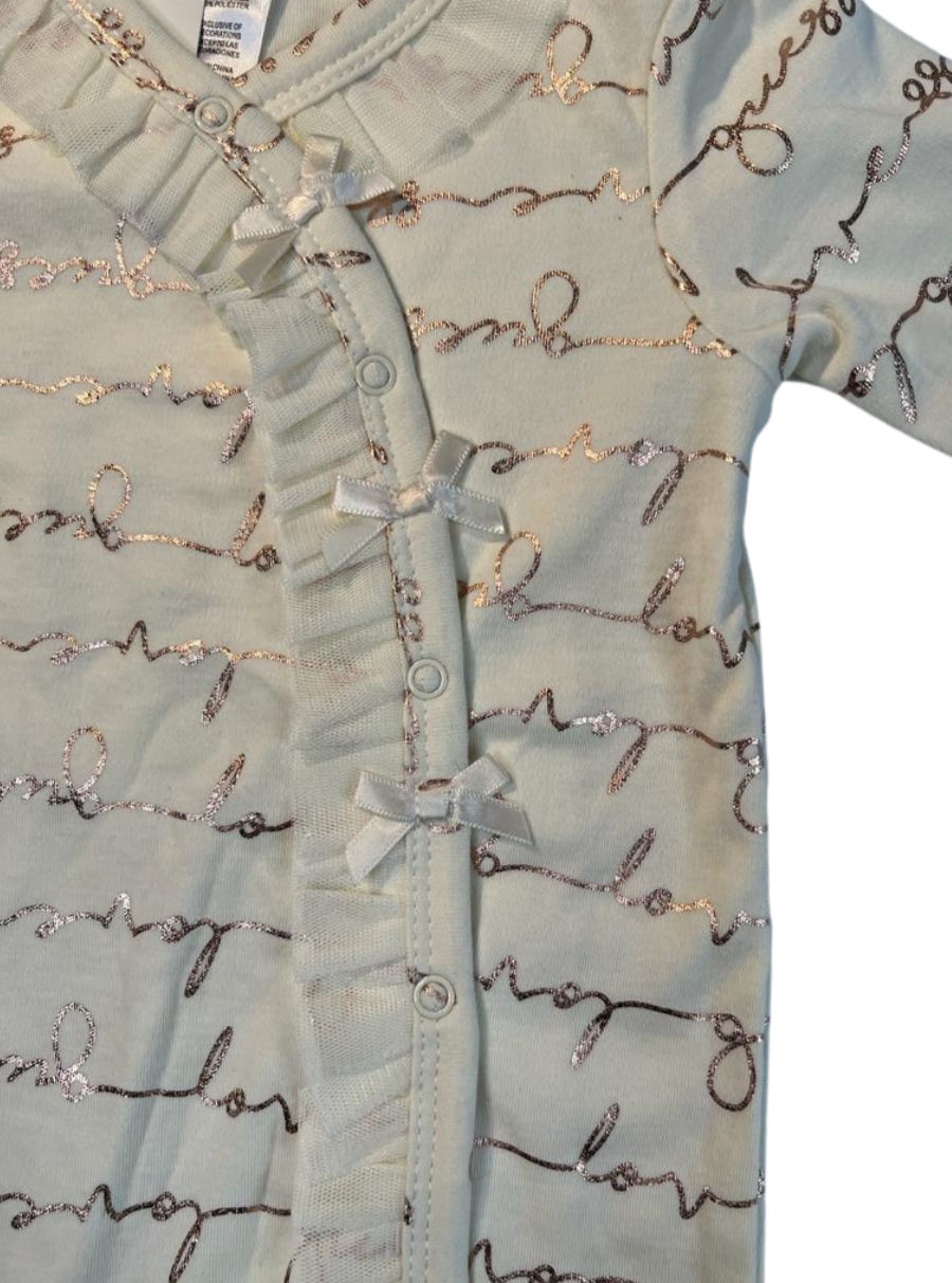 Miniatura: Macacão creme com detalhes rose gold Guess para bebê – Baby Gaia