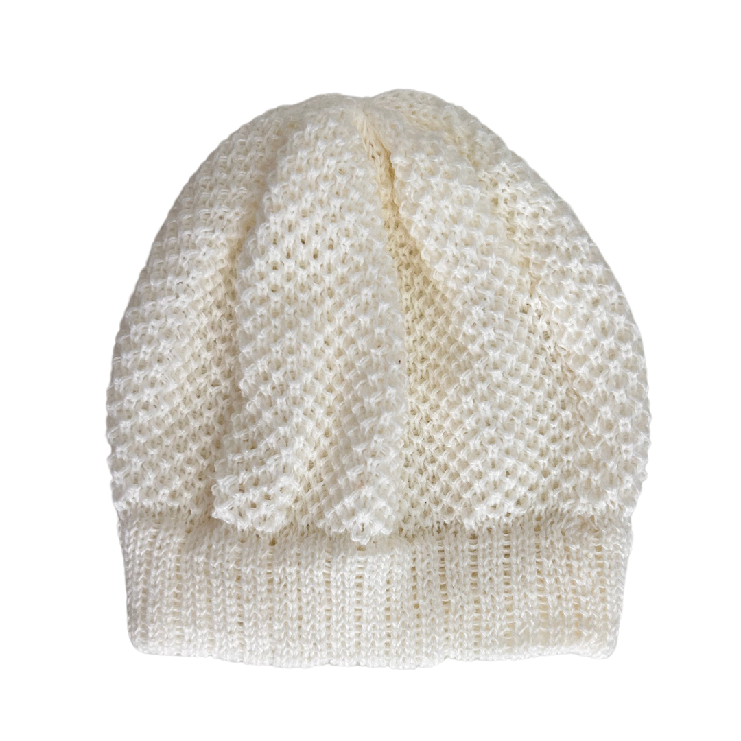 Touca de Tricô - Amoreco Kids - Creme