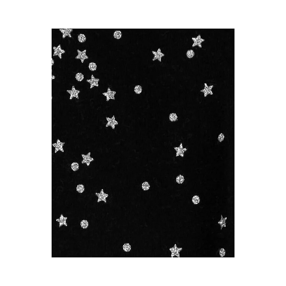 Calça preta com estampa de estrelinhas Carter’s para bebê – Baby Gaia