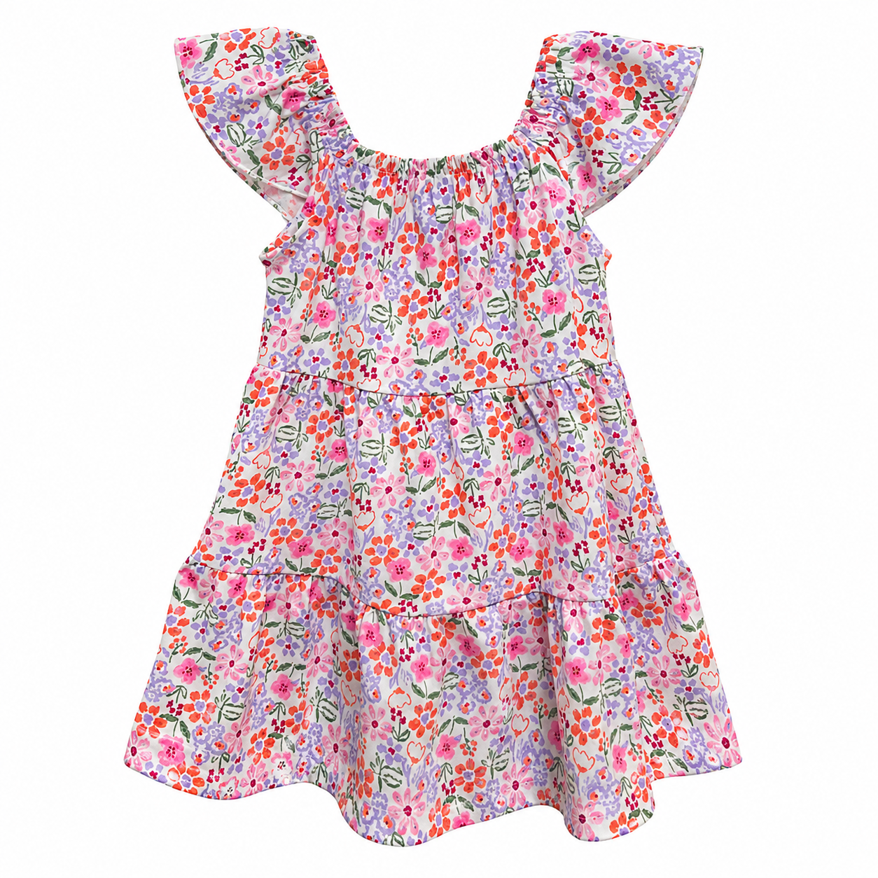 Vestido Floral Rosa Carter's para Bebê Menina