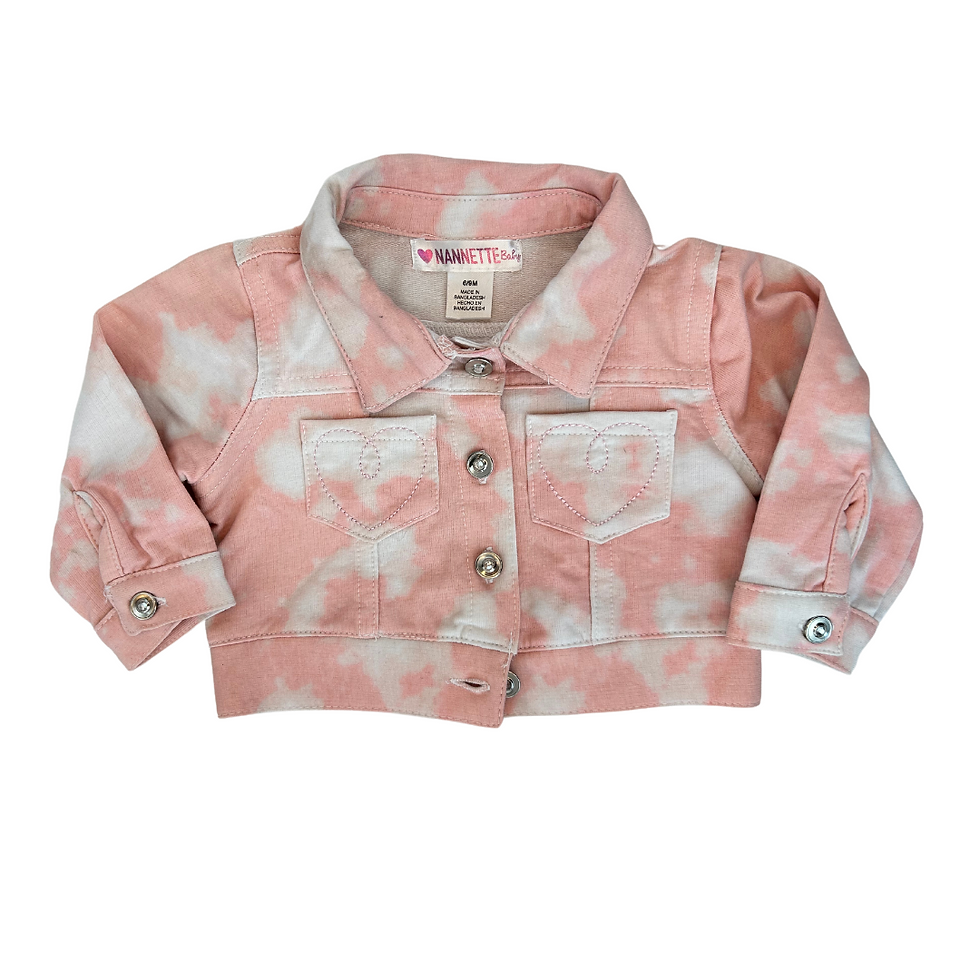 Jaqueta rosa mescla para menina Nannette Baby – Baby Gaia