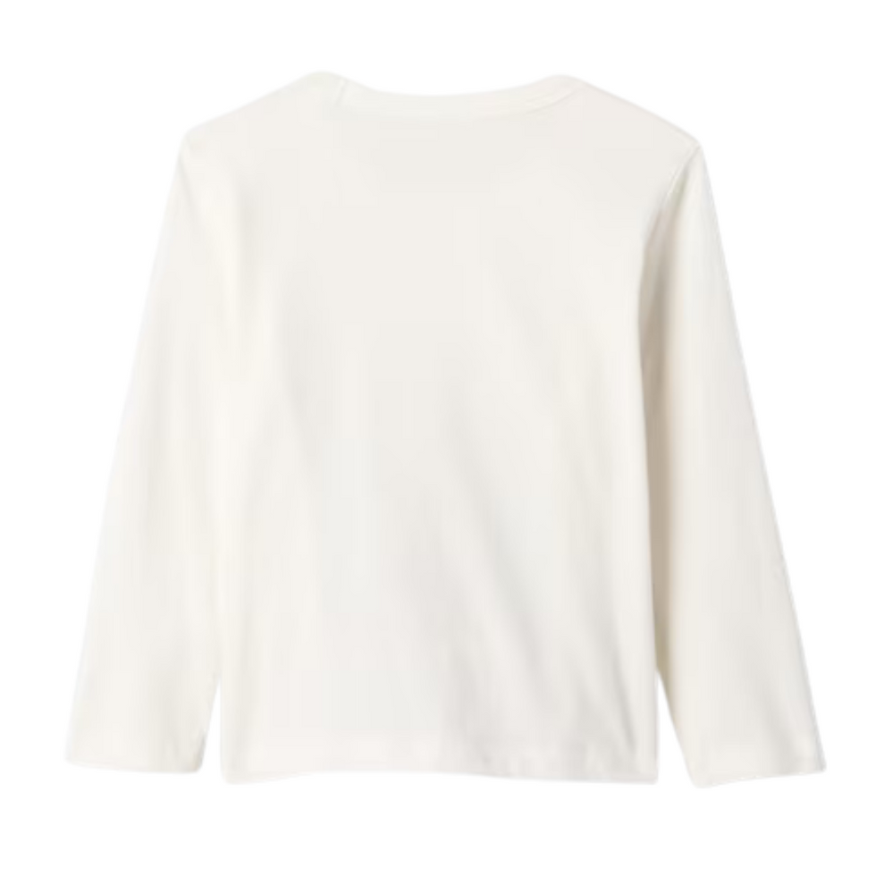 Miniatura: Camiseta GAP de manga longa branca com estampa de animais unissex para bebê – Baby Gaia