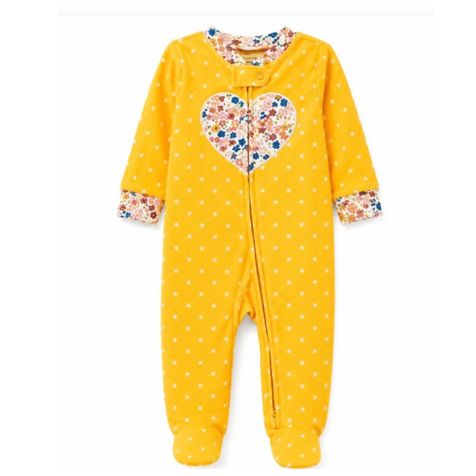 Macacão Fleece Coração Carter's para Bebê