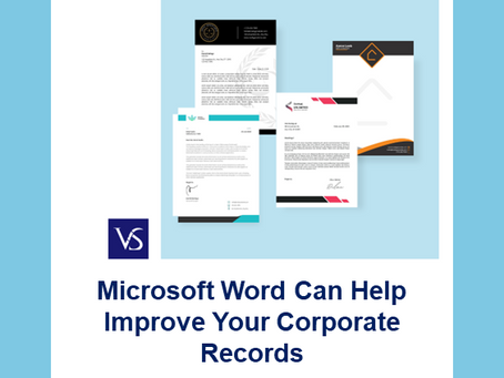 How Microsoft Word Can Help Improve Your Corporate Records
