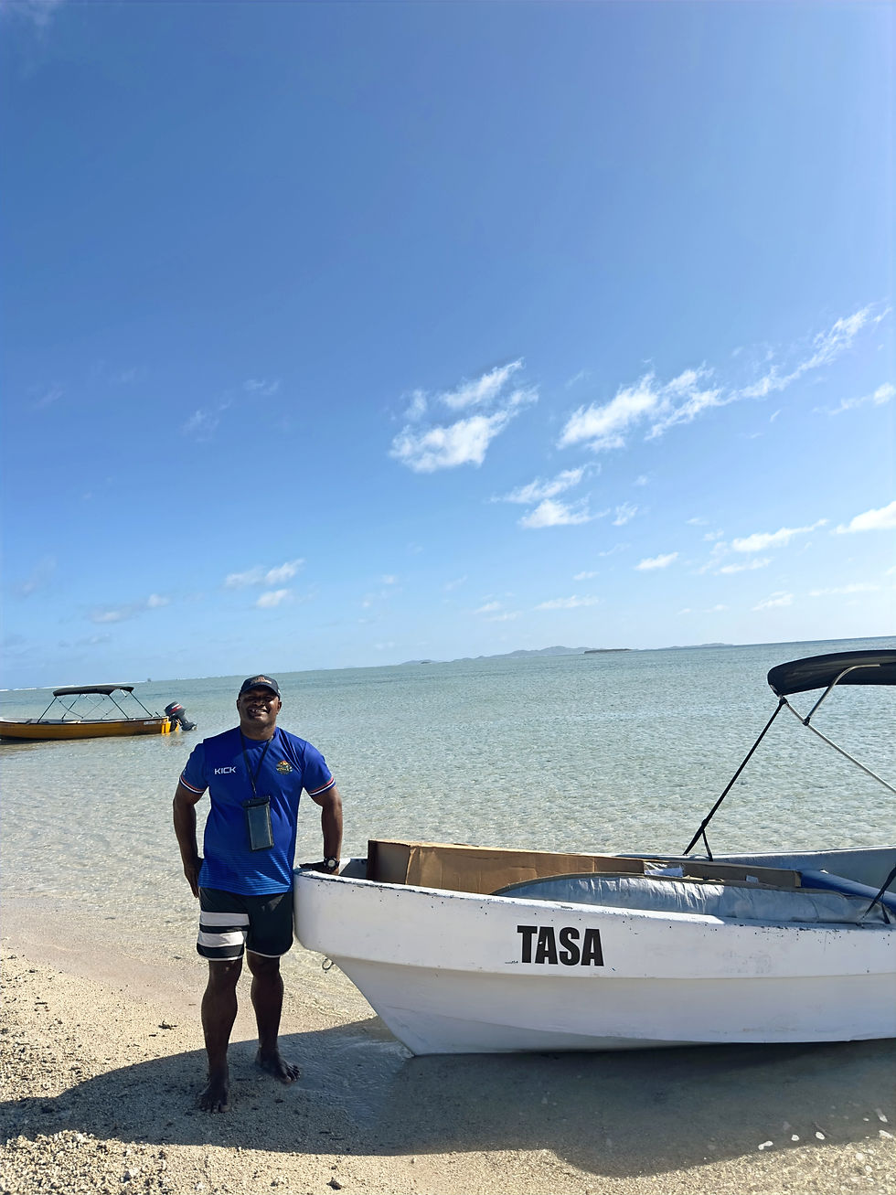 TASA boat at the Sand bar