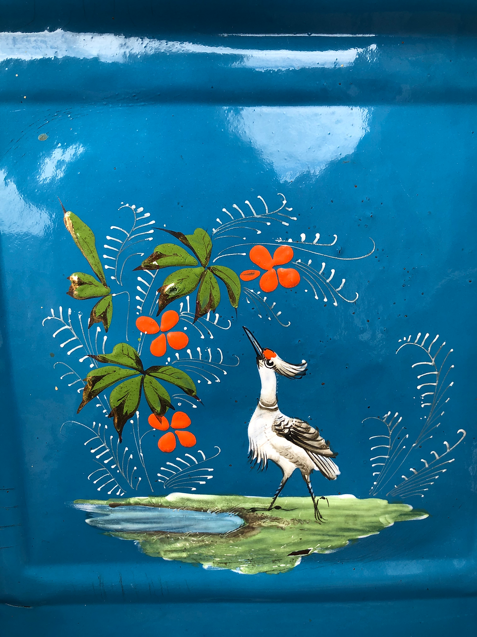 Thumbnail: Vintage French Enamel Utensil Holder