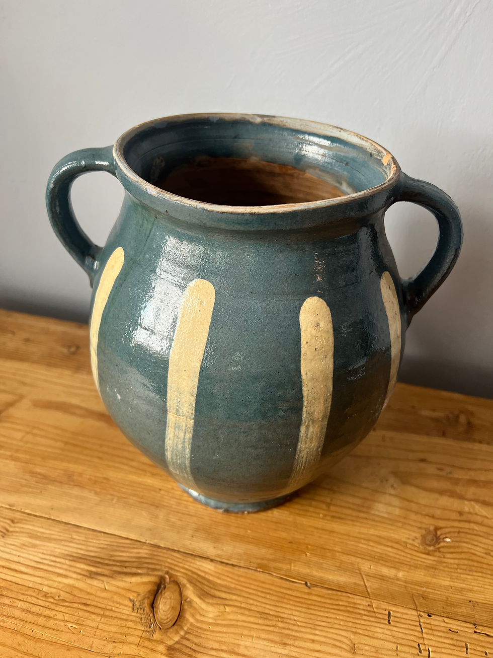Thumbnail: Vintage Hungarian Earthenware Glazed Jug