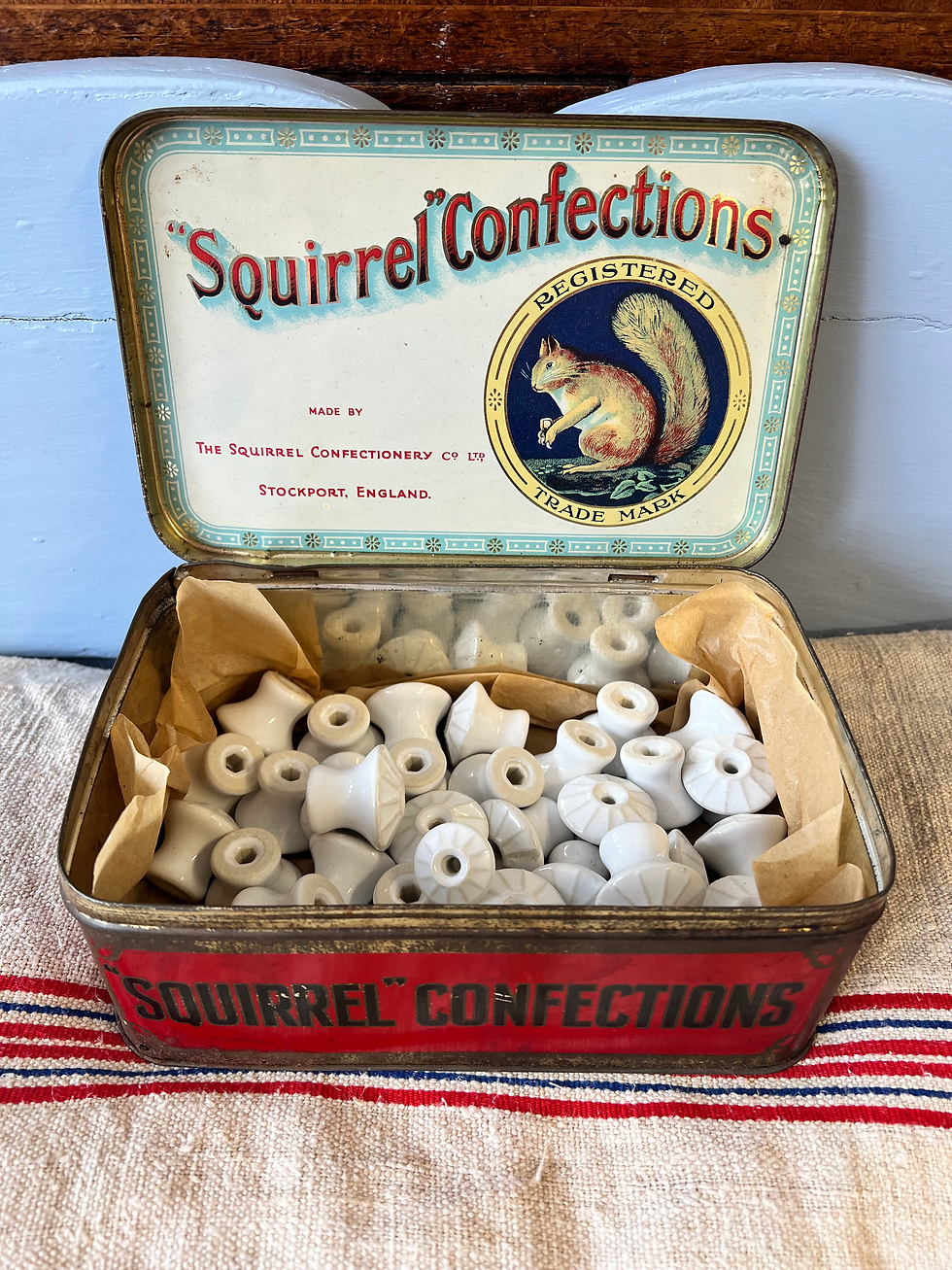 Thumbnail: Vintage Ceramic Doorknobs