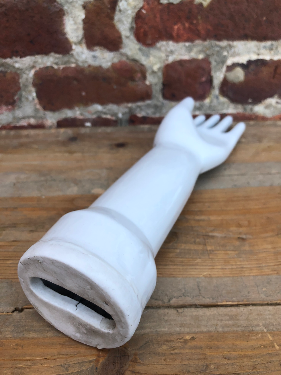 Thumbnail: Industrial Vintage 1950's Porcelain Glove Mold