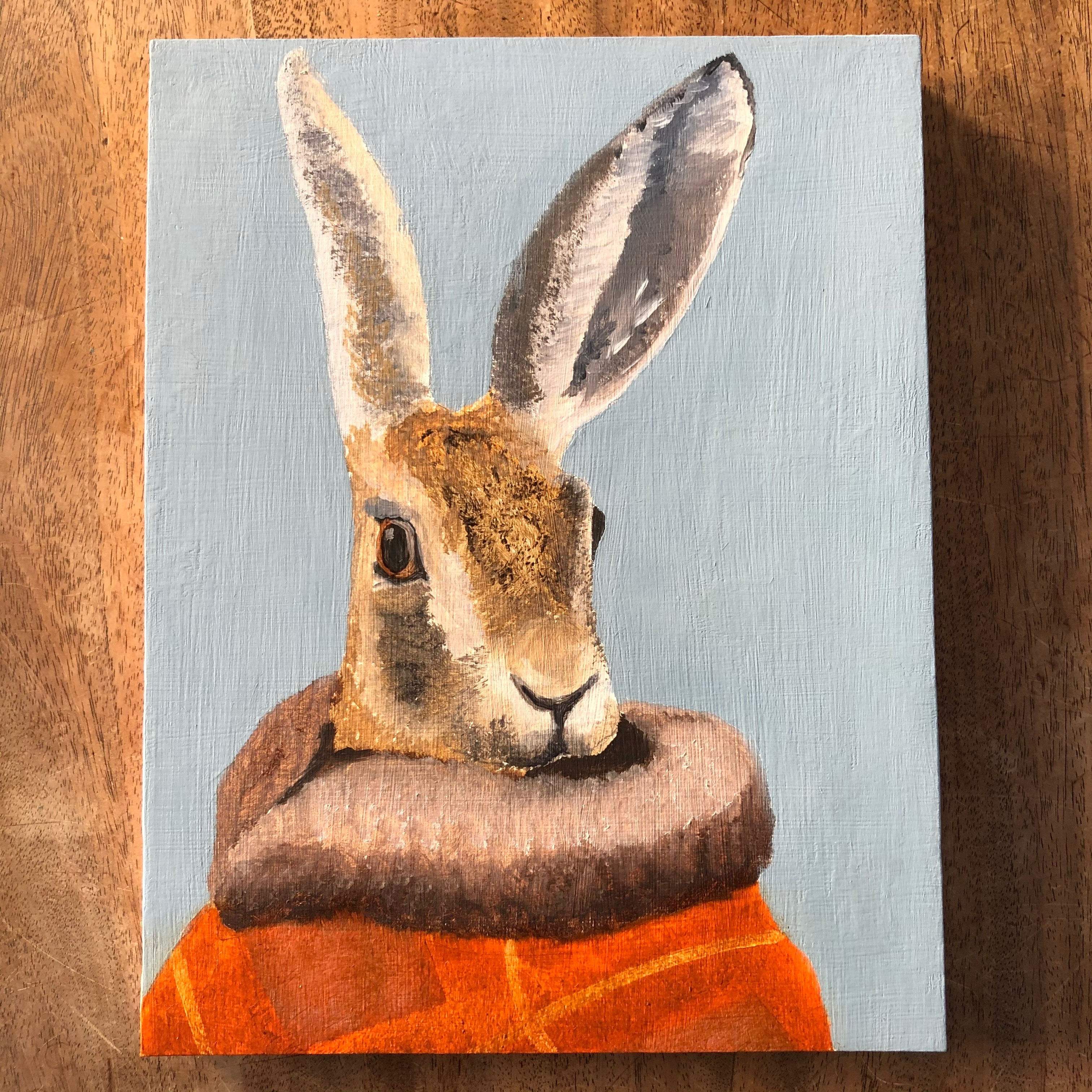 Bonker*s Clutterbucks Hare With Orange Fur Coat Painting
