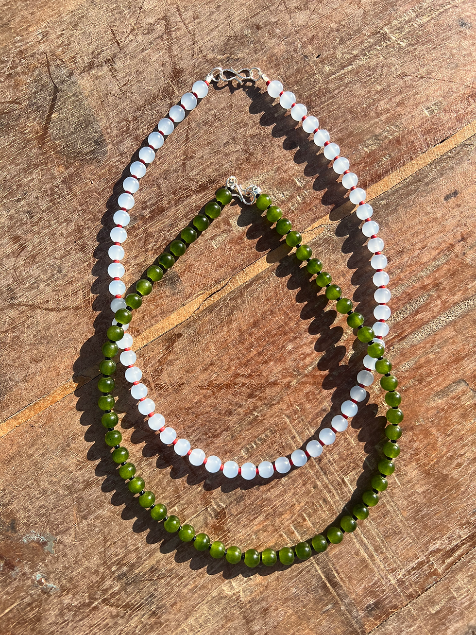 Thumbnail: Italian Glass Beaded Necklaces By Florrie Olivia