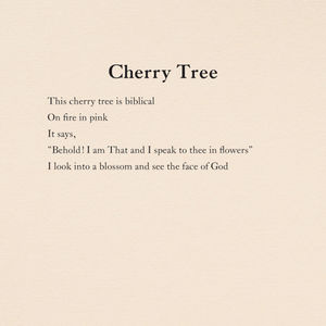 Cherry Tree ◦ Poem